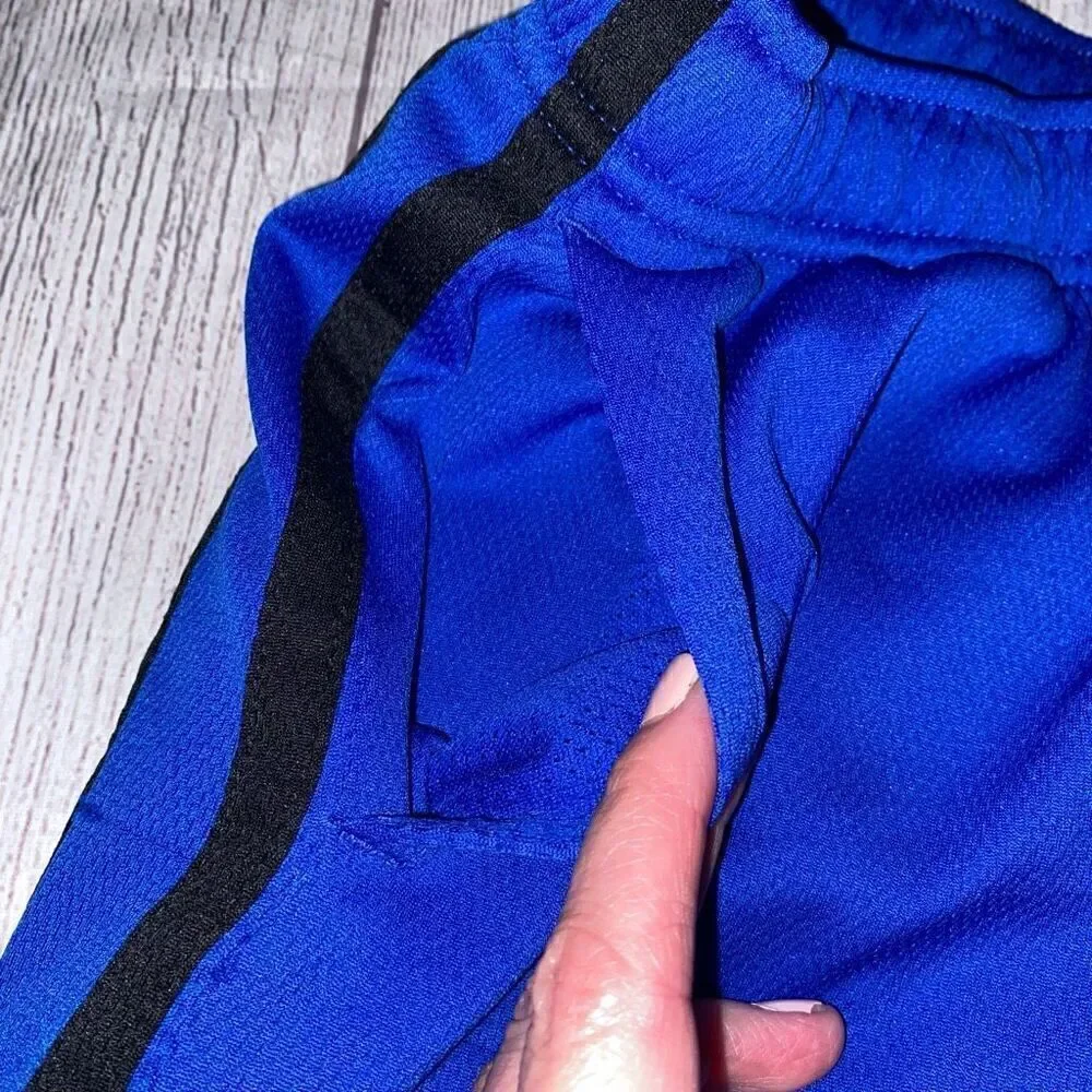 Old Navy active youth boys L pull on athletic shorts blue & black